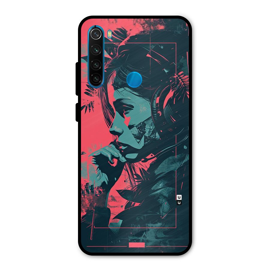 Musical Illustration Metal Back Case for Redmi Note 8