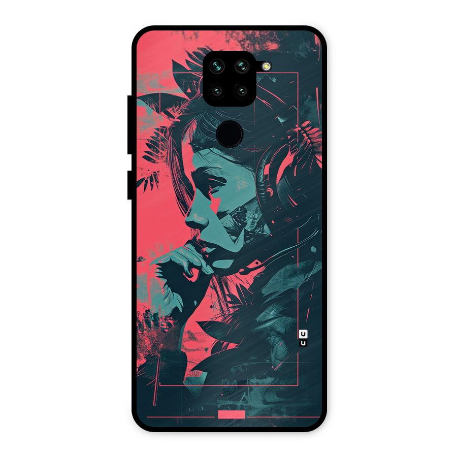 Musical Illustration Metal Back Case for Redmi Note 9