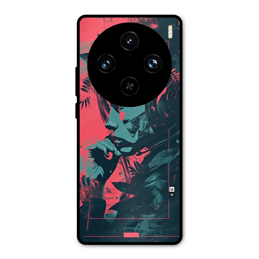 Musical Illustration Metal Back Case for Vivo X100 Pro