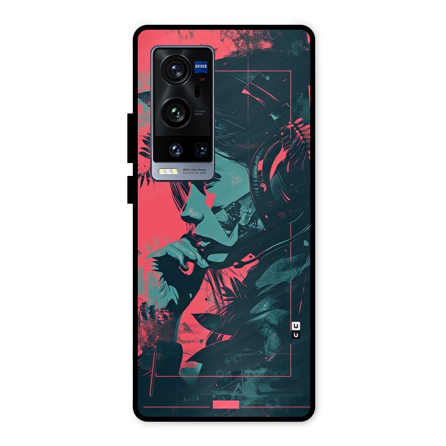 Musical Illustration Metal Back Case for Vivo X60 Pro Plus