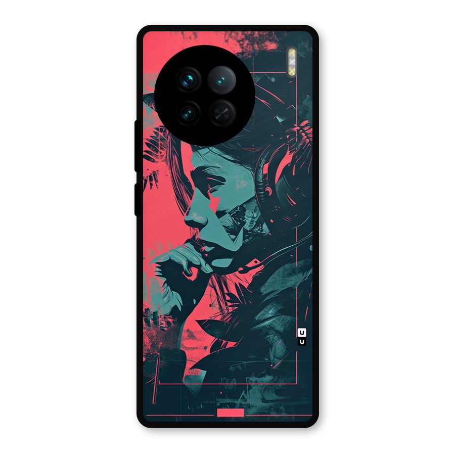 Musical Illustration Metal Back Case for Vivo X90