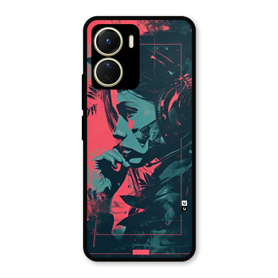 Musical Illustration Metal Back Case for Vivo Y16