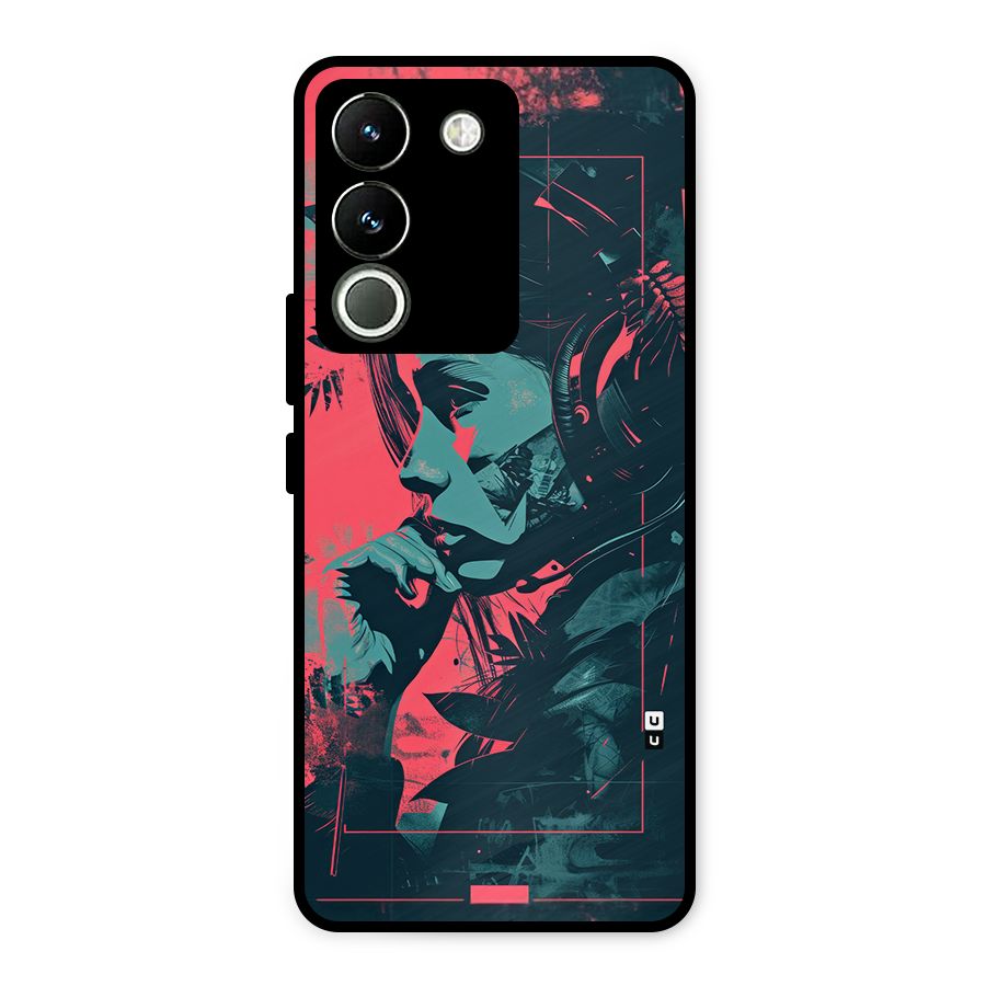 Musical Illustration Metal Back Case for Vivo Y200