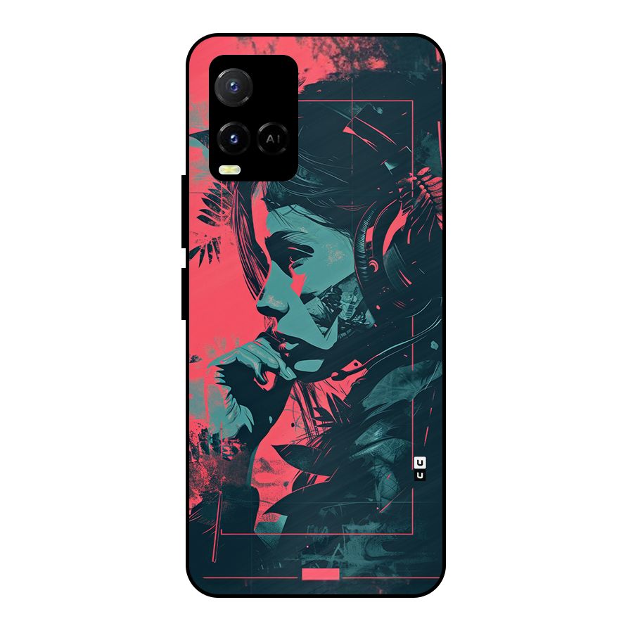 Musical Illustration Metal Back Case for Vivo Y33s