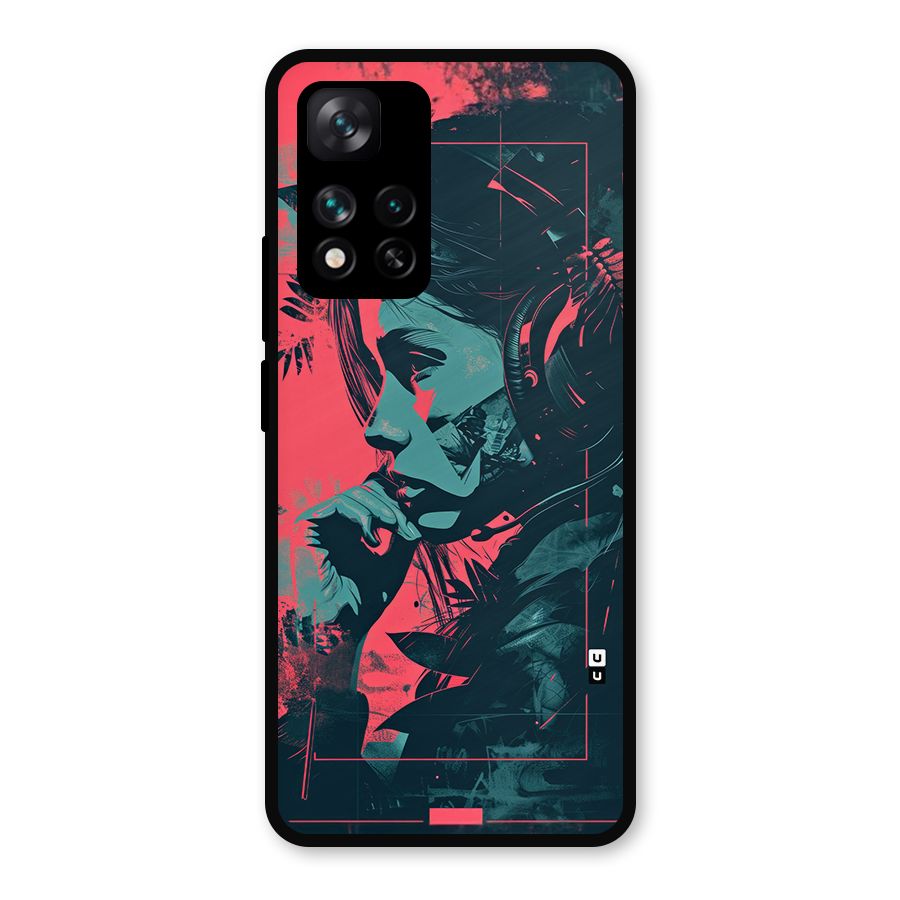 Musical Illustration Metal Back Case for Xiaomi 11i 5G