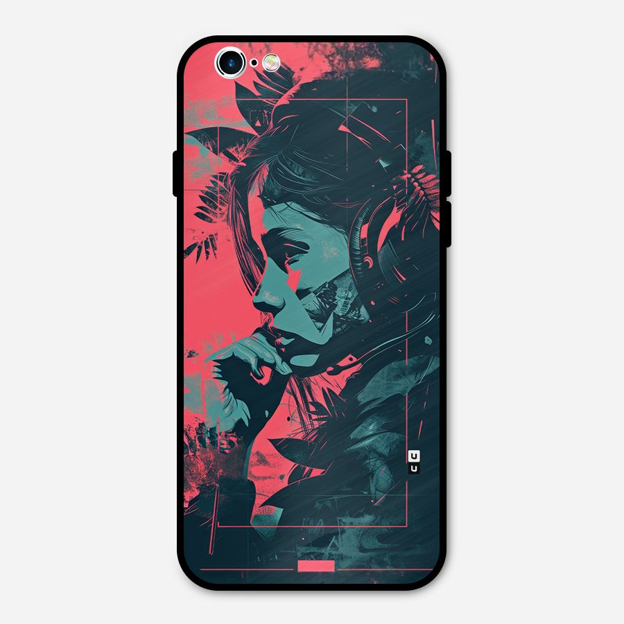 Musical Illustration Metal Back Case for iPhone 6 6s