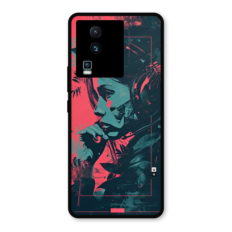 Musical Illustration Metal Back Case for iQOO Neo 7