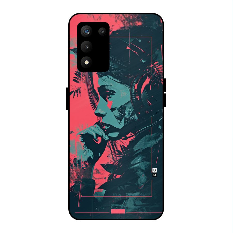 Musical Illustration Metal Back Case for realme 9 5G SE