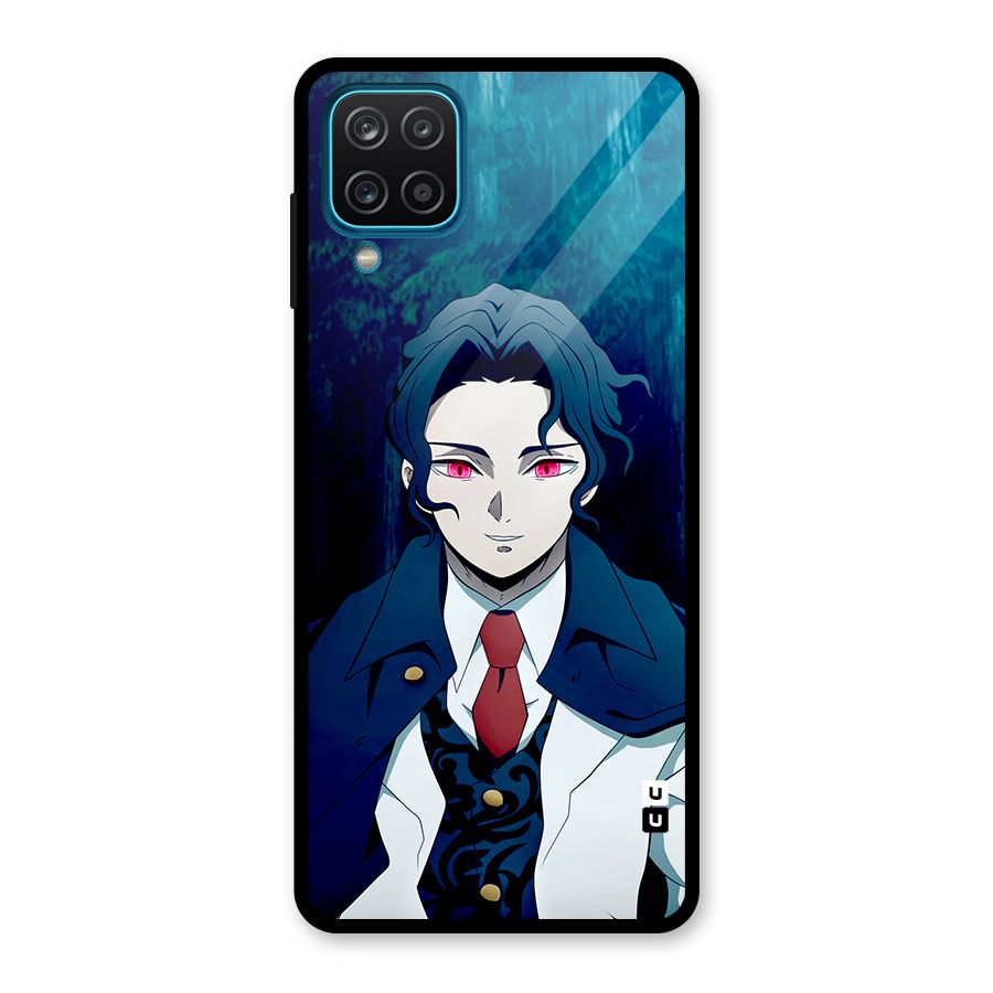 Muzan Kibutsuji Glass Back Case for Galaxy A12