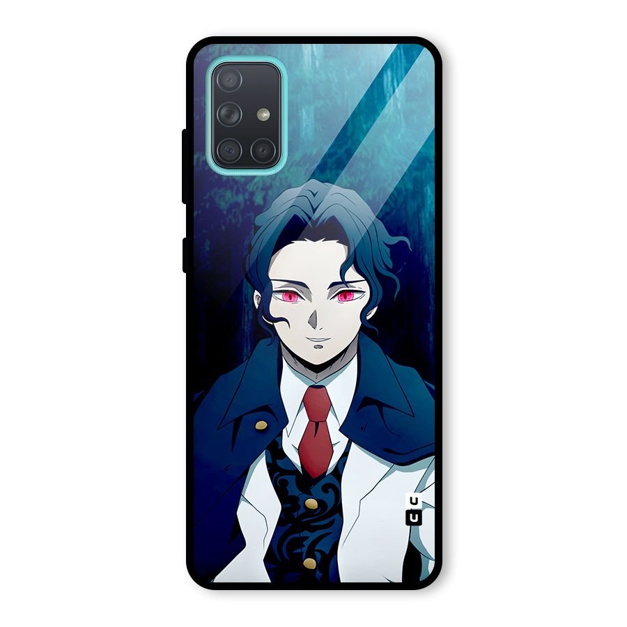 Muzan Kibutsuji Glass Back Case for Galaxy A71