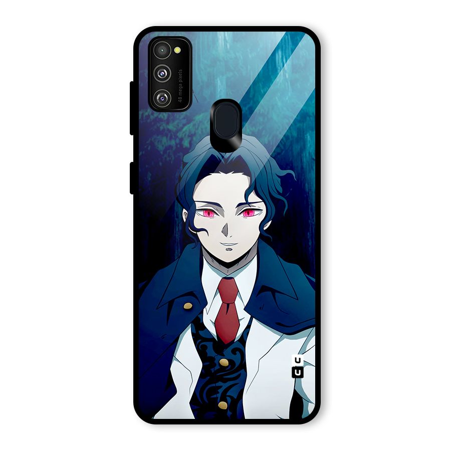 Muzan Kibutsuji Glass Back Case for Galaxy M30s