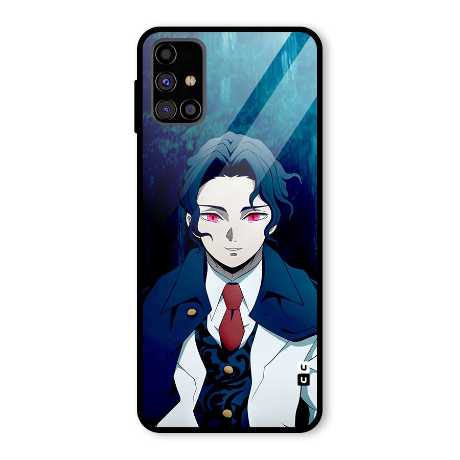Muzan Kibutsuji Glass Back Case for Galaxy M31s