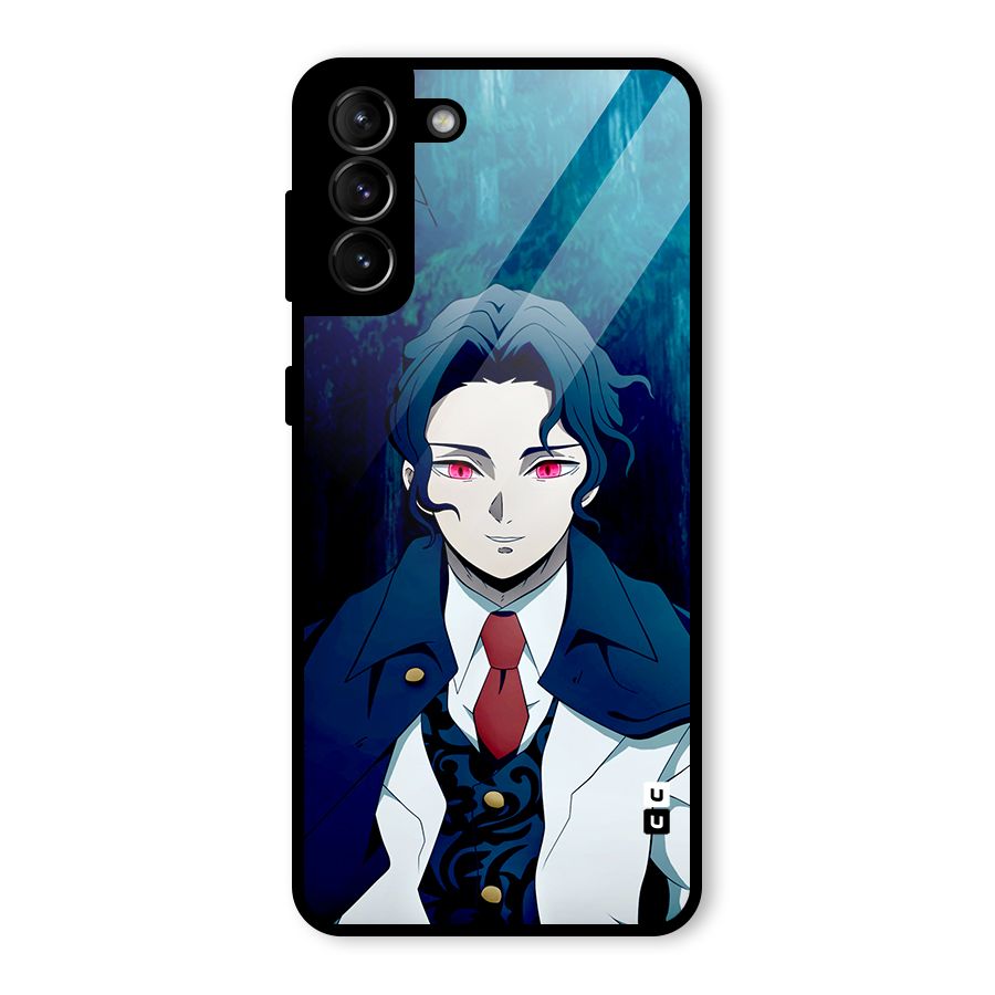 Muzan Kibutsuji Glass Back Case for Galaxy S21 Plus