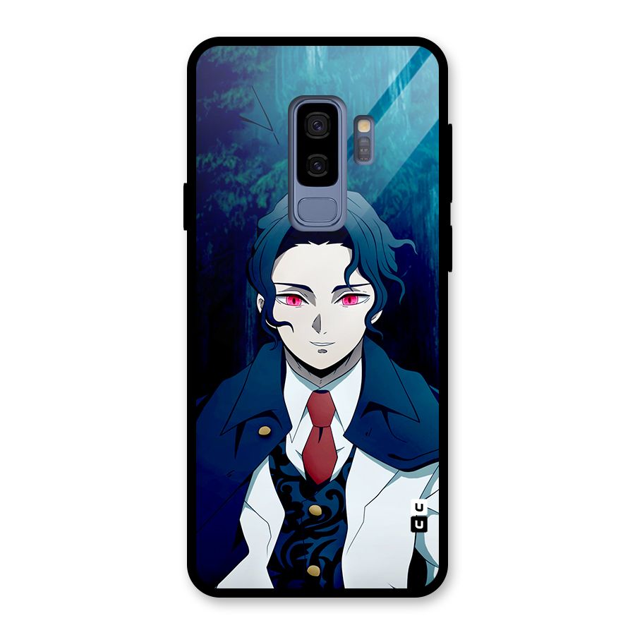 Muzan Kibutsuji Glass Back Case for Galaxy S9 Plus