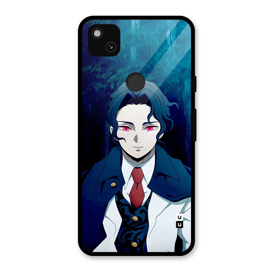 Muzan Kibutsuji Glass Back Case for Google Pixel 4a