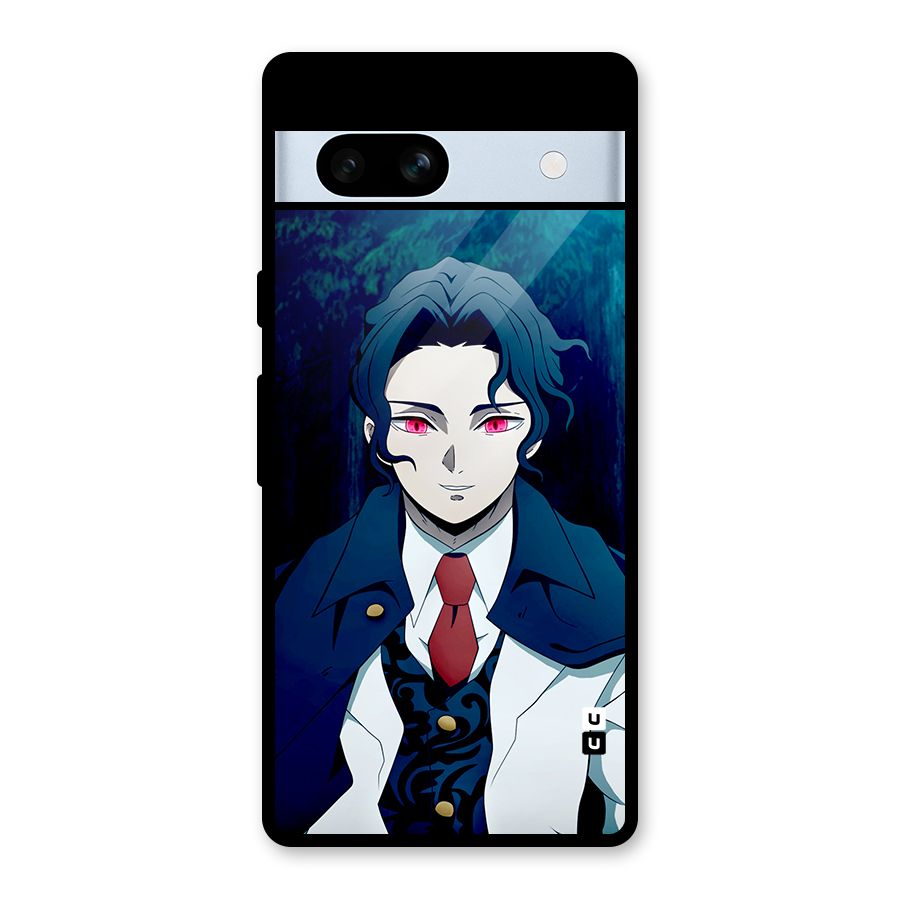 Muzan Kibutsuji Glass Back Case for Google Pixel 7a