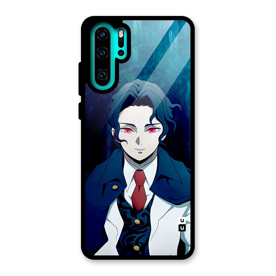 Muzan Kibutsuji Glass Back Case for Huawei P30 Pro