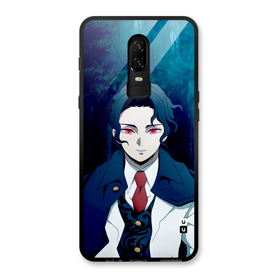 Muzan Kibutsuji Glass Back Case for OnePlus 6