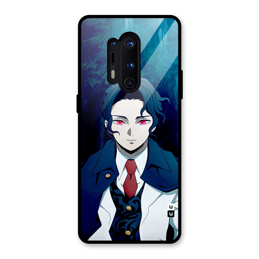 Muzan Kibutsuji Glass Back Case for OnePlus 8 Pro