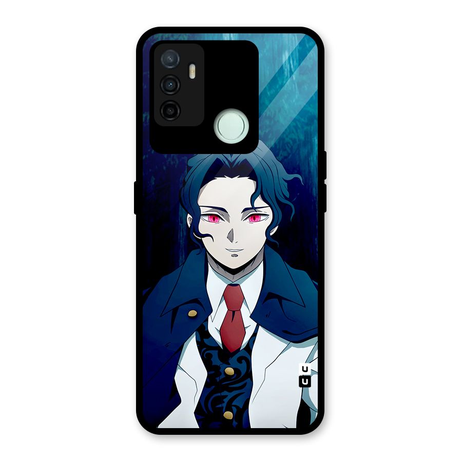 Muzan Kibutsuji Glass Back Case for Oppo A53
