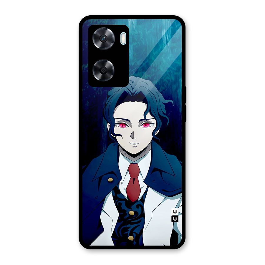 Muzan Kibutsuji Glass Back Case for Oppo A77