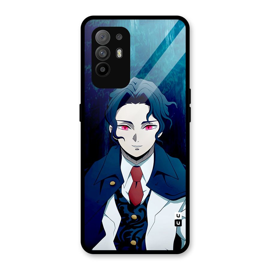 Muzan Kibutsuji Glass Back Case for Oppo F19 Pro Plus 5G