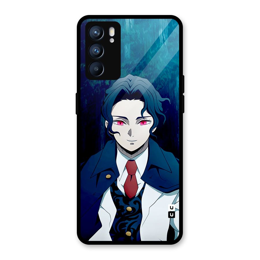 Muzan Kibutsuji Glass Back Case for Oppo Reno6 5G