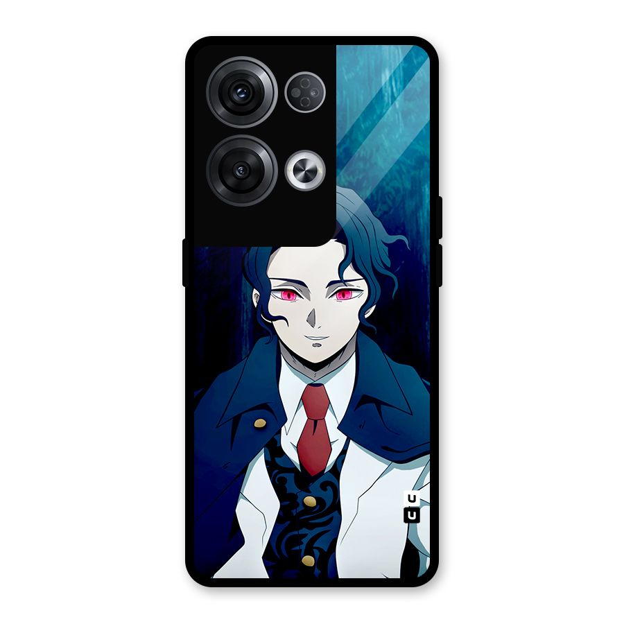Muzan Kibutsuji Glass Back Case for Oppo Reno8 Pro 5G