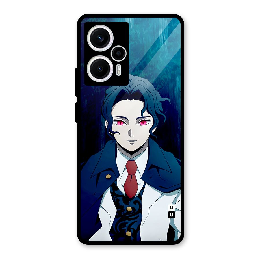 Muzan Kibutsuji Glass Back Case for Poco F5