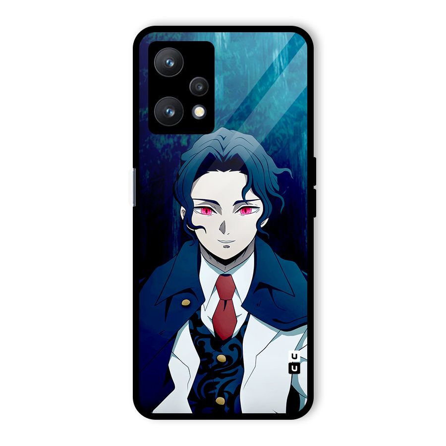 Muzan Kibutsuji Glass Back Case for Realme 9 Pro 5G