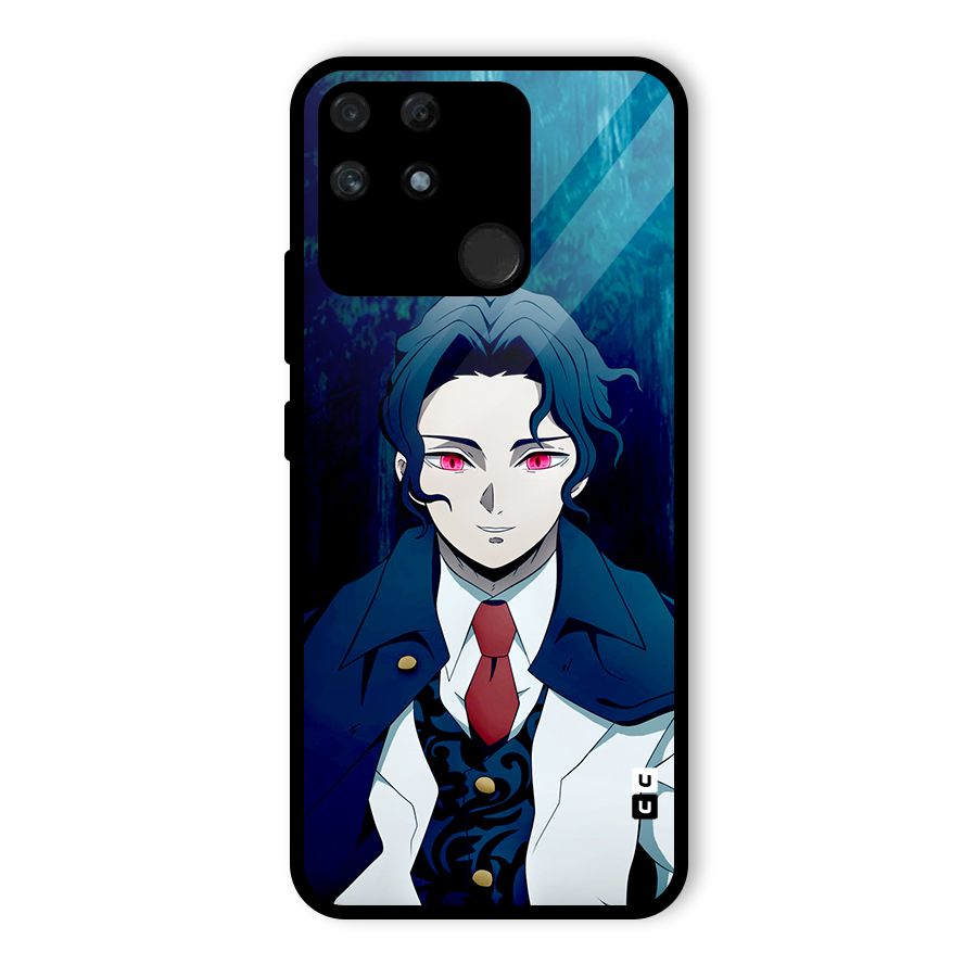 Muzan Kibutsuji Glass Back Case for Realme Narzo 50A