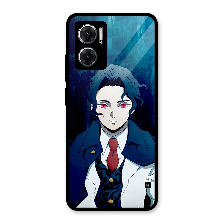 Muzan Kibutsuji Glass Back Case for Redmi 11 Prime 5G