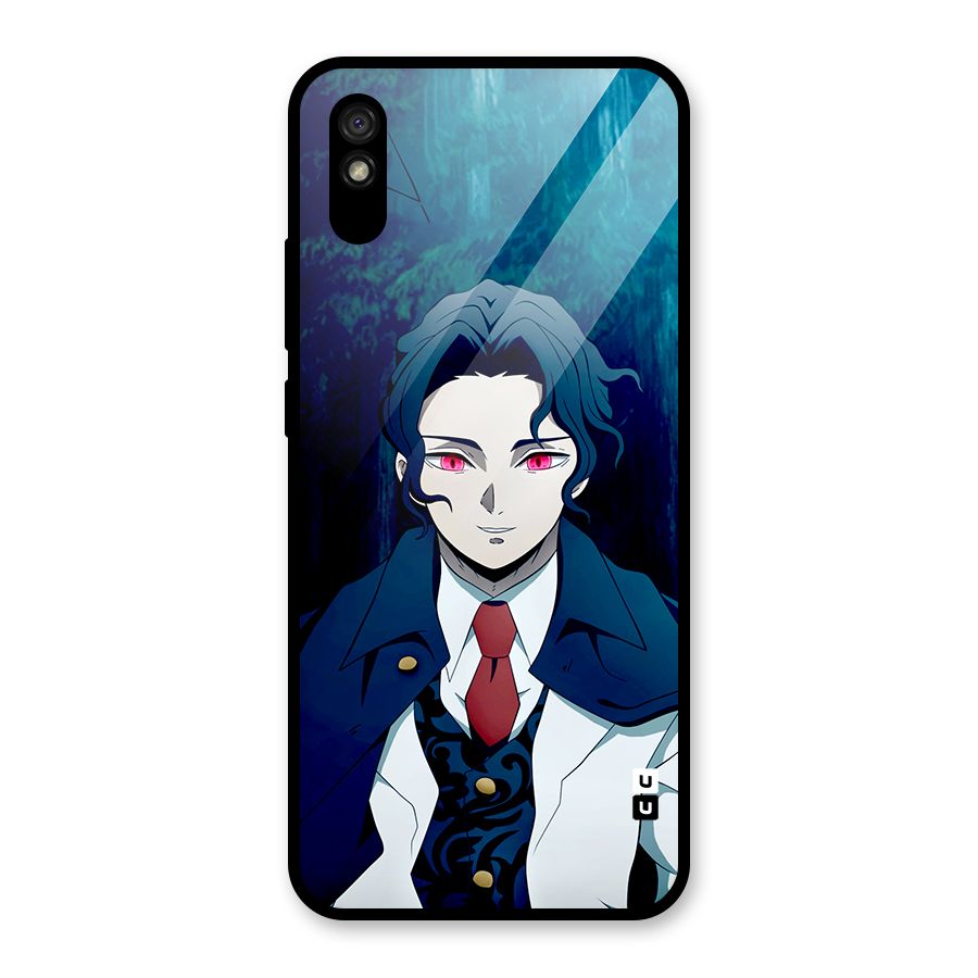 Muzan Kibutsuji Glass Back Case for Redmi 9i
