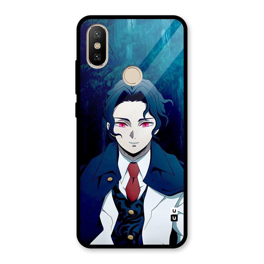 Muzan Kibutsuji Glass Back Case for Redmi A2