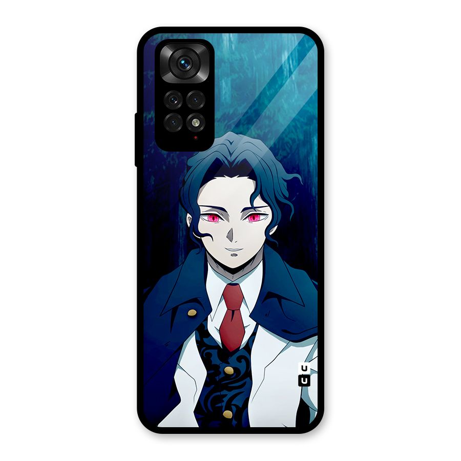 Muzan Kibutsuji Glass Back Case for Redmi Note 11S