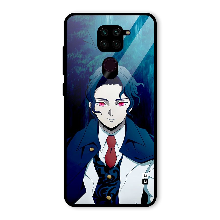 Muzan Kibutsuji Glass Back Case for Redmi Note 9