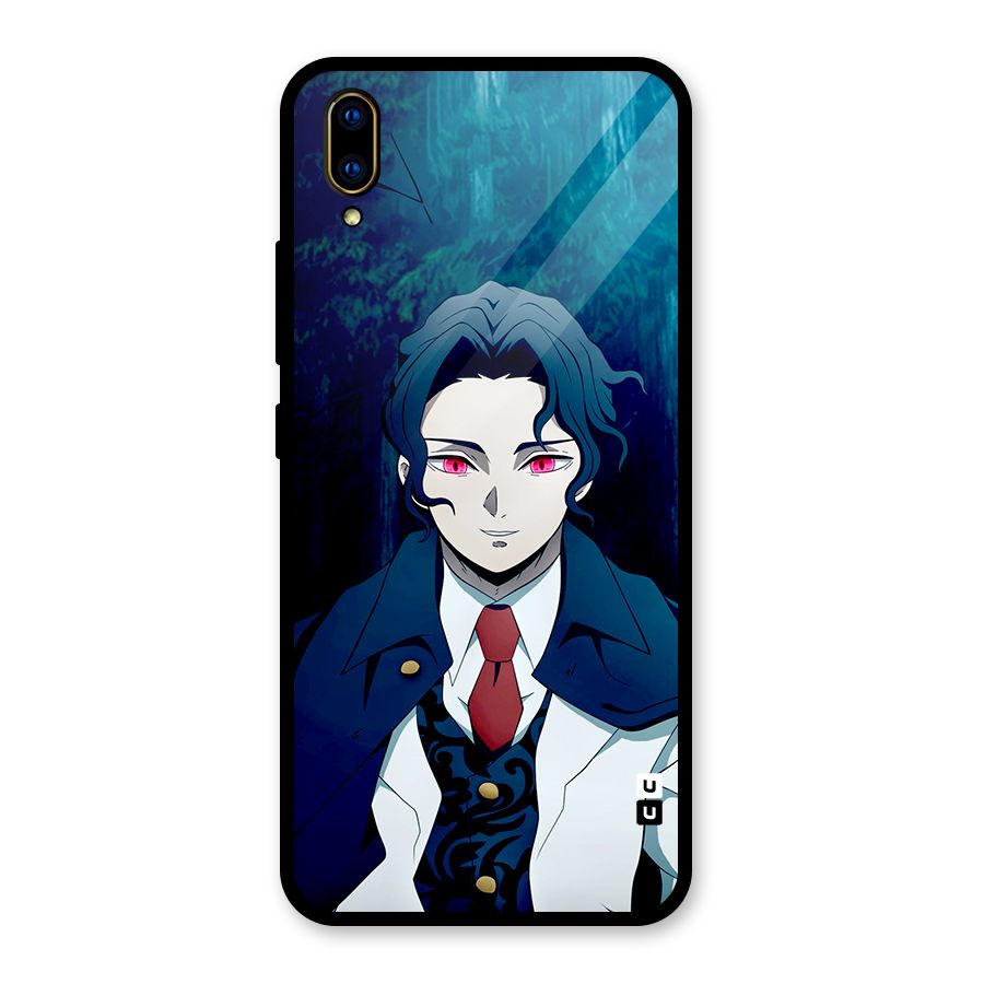 Muzan Kibutsuji Glass Back Case for Vivo V11 Pro
