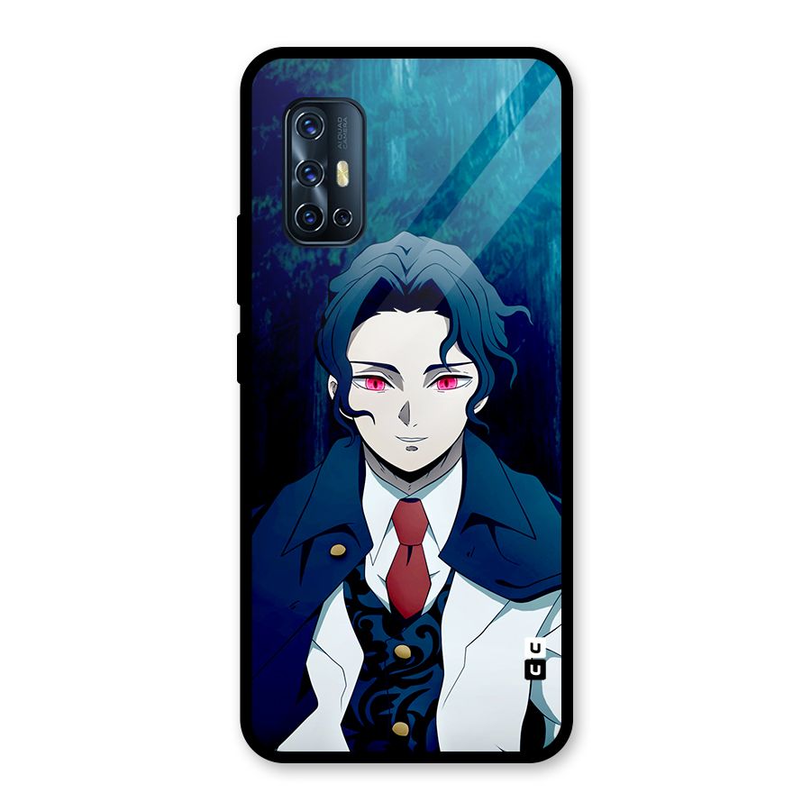Muzan Kibutsuji Glass Back Case for Vivo V17
