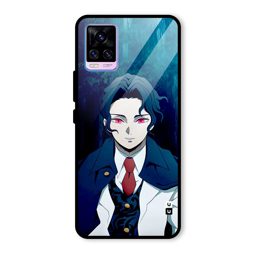 Muzan Kibutsuji Glass Back Case for Vivo V20 Pro