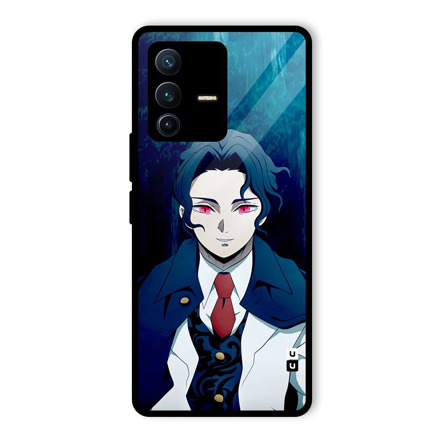 Muzan Kibutsuji Glass Back Case for Vivo V23 Pro