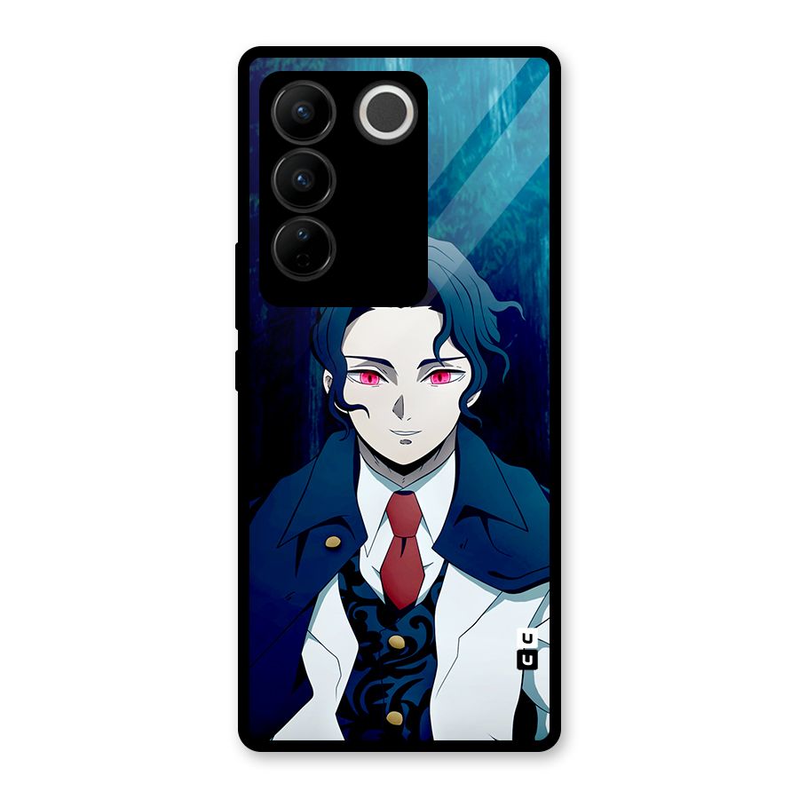 Muzan Kibutsuji Glass Back Case for Vivo V27