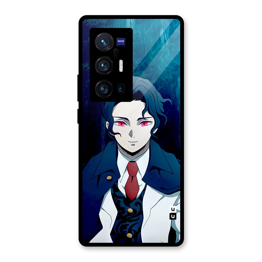 Muzan Kibutsuji Glass Back Case for Vivo X70 Pro Plus