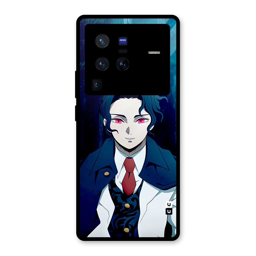 Muzan Kibutsuji Glass Back Case for Vivo X80 Pro