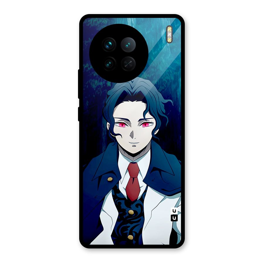 Muzan Kibutsuji Glass Back Case for Vivo X90