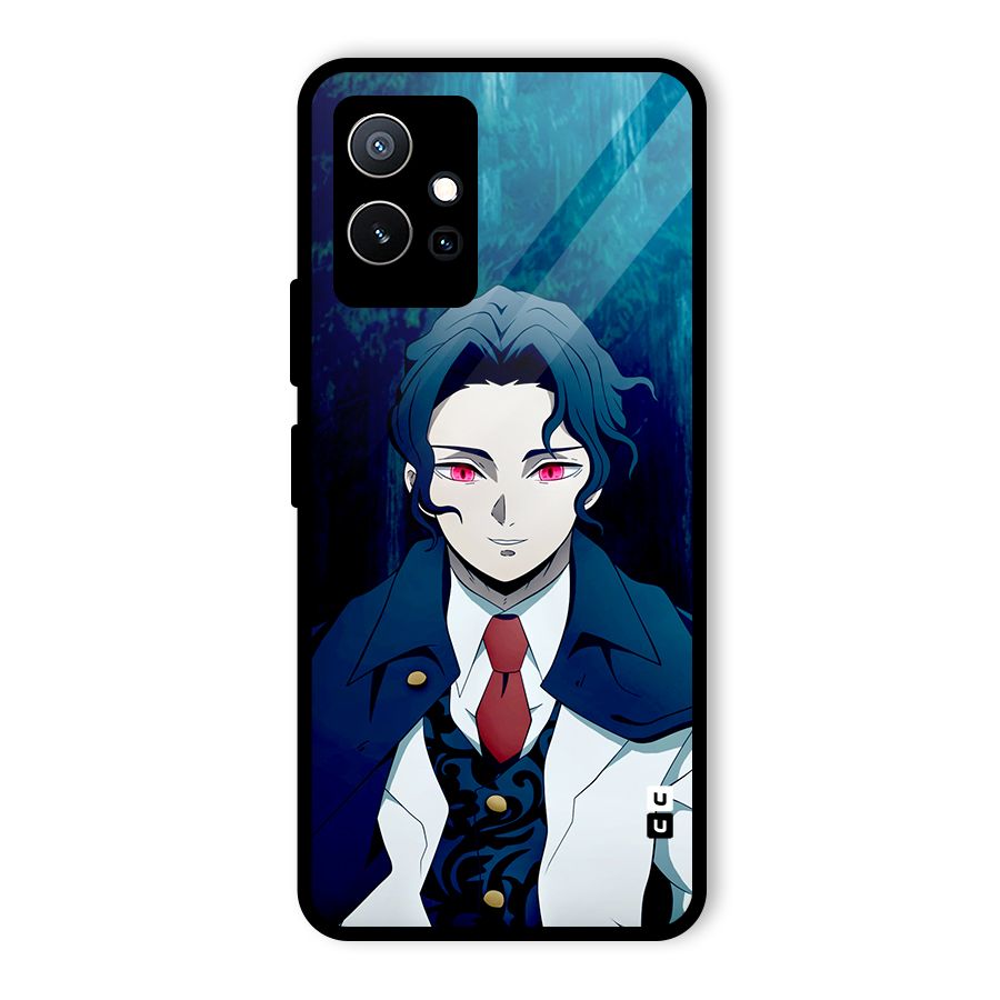 Muzan Kibutsuji Glass Back Case for Vivo Y75 5G