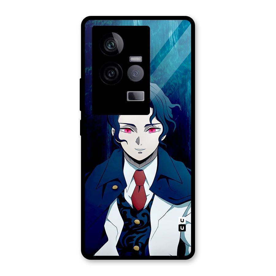 Muzan Kibutsuji Glass Back Case for Vivo iQOO 11 5G