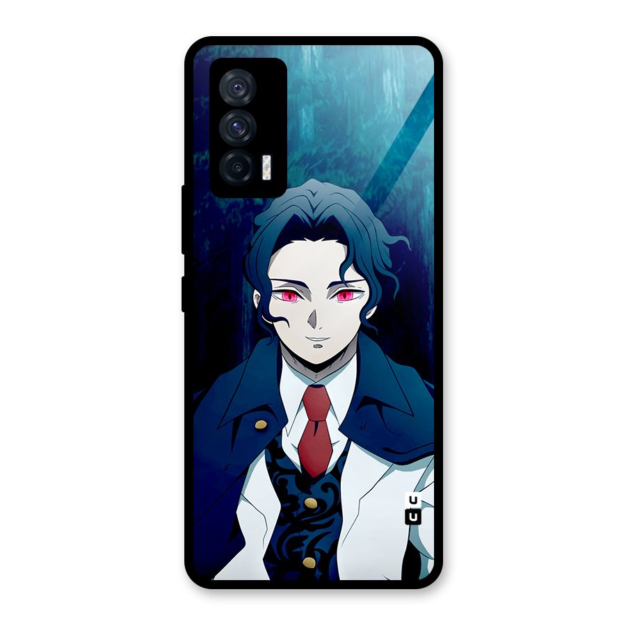 Muzan Kibutsuji Glass Back Case for Vivo iQOO 7 5G