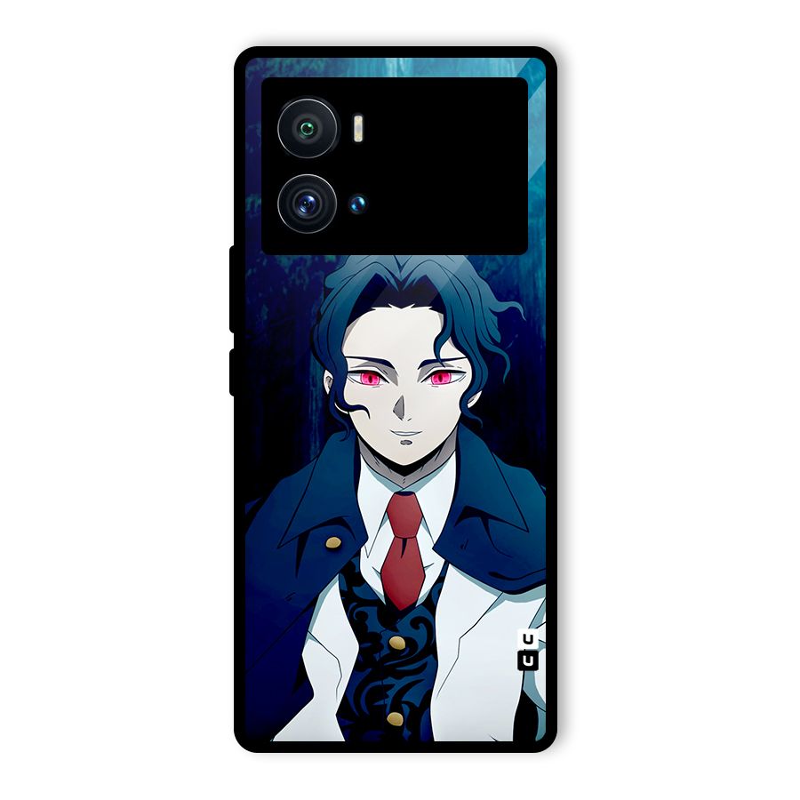 Muzan Kibutsuji Glass Back Case for Vivo iQOO 9 Pro