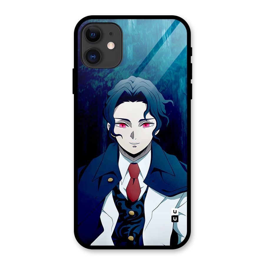 Muzan Kibutsuji Glass Back Case for iPhone 11