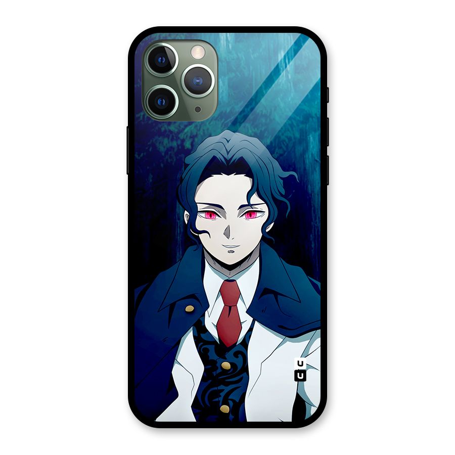 Muzan Kibutsuji Glass Back Case for iPhone 11 Pro